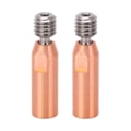 Miniatyrbilde 1 av 5: 2 stk. 3D-skriverhalsdyse Ti-legering Kobber Bimetall for Ender 3 3 V2 3 Pro Hotend 1,75 mm boring