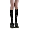 Pikkukuva 1 / 5: Jk Sukka Lolita Säärystimet Ontto Jk Sukka Harajuku Pitkä Sukka Löysä Sukka Black wave pattern h