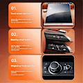 Pikkukuva 5 / 5: Älykäs langaton 2-in-1 autoadapteri Langaton Carplay auton navigointi Android AUTO -yhteysmuunnoslaatikko Punainen