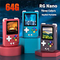 Miniatyrbild 4 av 5: RG Nano Mini Retro Handhållen Spelkonsol 64G 1.54 Tum Skärm Linux System Portabel Klassisk Spelspelare Barnpresent B