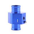 Miniatyrbillede 1 af 5: Universal Metal Bil Vand Temperatur Samle Rør Slange Temperatur Sensor Adapter Blå 28mm