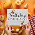 Miniatyrbilde 3 av 5: 1000 stk. 2,5 cm 8 Mønster Thanksgiving Day Klistremerker Rull Kalkunklistremerker for Thanksgiving-gaver