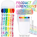 Miniatyrbilde 4 av 5: Regnbue Ansiktsmaling Pride Ansikt Kroppsmaling Kit Regnbue Sminkestift for Feiringer Cosplay Bursdag Sminkeutstyr C