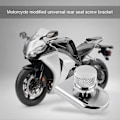 Miniatyrbild 1 av 3: Motorcykelsäte Bultflik Skruvmontering Knoppskydd Silver/Svart