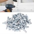 Miniatyrbilde 5 av 5: 50 stk. Kryss Selvborende Skrue 4,8x16mm Karbonstål Galvanisert Rustsikker Bor Skruer for Hjem Flat