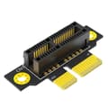 PCI-E 1X 3.0 90 Graders Omvänd Hane till Hona Riser-kort för 1U Server (Installationsriktning Mot CPU)