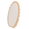 Miniatyrbild 3 av 5: Trä Beige Bladformad Smyckesdisplay Ställ Halsbandshållare