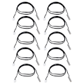 Miniatyrbilde 1 av 5: 10 stk. Temperatursensorprobe NTC Termistor Temp Transduser 5x25mm Sylindrisk Hode 500mm 100K B3950