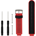 Miniatyrbilde 1 av 3: Erstatningsarmbånd for smartklokke til Garmin Forerunner 220/230/235/620/630/735XT/235 Lite Red-Black