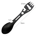 Miniatyrbilde 5 av 5: Multifunksjonell Spork Sklisikkert Håndtak Varmebestandig Dobbel Ende Anti-skålding 10 i 1 Multifunksjonell Spork Husholdningsartikkel