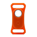 Pikkukuva 1 / 5: Lemmikkipannan paikannin silikonikotelo Samsung Galaxy SmartTag2:lle, iskunkestävä suojus Orange