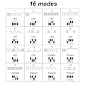 Miniatyrbilde 4 av 5: 4 stk. DC9?26V LED Bremselys Blinklys Strobe Kontroller 16 Moduser Justerbar for Bil Motorsykkel