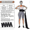 Miniatyrbild 2 av 5: Midjetränare för kvinnor Snatch Bandage Mage Svett Wrap Plus Size Tränings Midjetrimmer för Gym Sport 3M