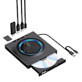 Miniatyrbild 5 av 5: USB Extern Optisk Enhet Portabel CD DVD-spelare Brännare Expansionskort Stationär Extern Dator Notebook Inspelning