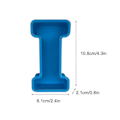 Miniatyrbillede 1 af 2: Alphabet Kagebageform Engelsk Bogstav Silikoneform 3d Alfabet Bogstav I
