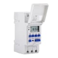 Pikkukuva 1 / 4: LCD-näyttö Viikoittain Ohjelmoitava Elektroninen Rele 16on8off Ajastinkytkin (AC/DC12V)