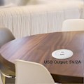 Miniatyrbillede 4 af 5: Indbygget Strømstik Skrivebord USB Opladningshub USB A og C Port til Sofabord Natbord