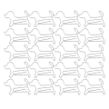 Miniatyrbillede 1 af 5: 20 STK Mini Jern Papirclips Sølv Hundeform Bogmærke Fil Notesbog Klips Kontorartikler