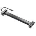 Pikkukuva 1 / 5: 10-in-1 USB C Hub Multiporttisovitin Kannettava Dongle 4K PD 100W USB 3.0 Gigabit Ethernet RJ45 Telakka-asema Kannettava Tietokoneteline