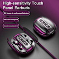 Miniatyrbilde 2 av 5: 1 Sett Trådløse Øretelefoner To Par Bluetooth-kompatible Hodetelefoner Strømdisplay In-ear Ørepropper for Musikk Samtale