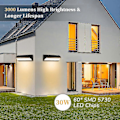 Miniatyrbilde 2 av 5: Utendørs vegglampe Moderne utendørs vegglampe, vanntett LED utendørs lysarmatur for terrasse, hage, sti, uteplass, villa, korridor