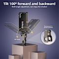 Miniatyrbilde 1 av 5: -120 RGB LED Kameralys Fullfarge Videolampe Kit Dimbar 2500K-9000K Tofarget Panellys