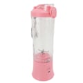 Miniatyrbillede 5 af 5: Bærbar Blender 600ml 2 Tilstande 150W 18000RPM USB Genopladelig 4000mAh Batteri Lækagesikker Låg Mini Juicer Kop til Shakes Pink