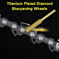 Miniatyrbillede 4 af 5: 12-pak Diamant Motorsavfile, Gratslibestenfil, Titaniumbelagt Slibeskive Motorsavssliber (4,0 mm)