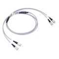 Miniatyrbild 2 av 5: Optisk Fiber Patchkabel Armerad Jumper Multiläge 2-kärnig Optisk Kabel FC UPC-FC UPC Grå (3 meter)