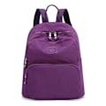 Miniatyrbild 1 av 5: Design Skolväska För Tonårsflickor 2021 Kvinnor Ryggsäck Resa Casual Axelväskor Kvinnlig Nylon Ryggsäck Svart Handväska Purple purse