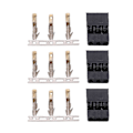 Miniatyrbilde 5 av 5: 100 stk. 11.010 Hann JR Plugg DIY JR Pin Kit Gullbelegg JR Kontakt for Elektronisk Utstyr