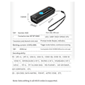 Pikkukuva 3 / 5: Mini taskukokoinen viivakoodinlukija langaton Bluetooth välitön lataus tai tallennustila IOS Android -järjestelmälle