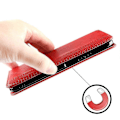 Miniatyrbillede 4 af 5: Til Infinix Note 30 Pro 4G X678B Magnetisk PU Læder Etui Flip Standpung Telefon Cover Red