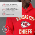 Miniatyrbild 4 av 6: Team Fan Apparel NFL Huvtröja för vuxna - Polyester, ull och bomullsblend - Håll dig varm och representera din teams stil style 1 XL