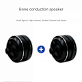 Pikkukuva 1 / 5: 2 kpl langattomia Bluetooth 5.0 -kaiuttimia, luujohde-kaiuttimet, mini kannettava voimakas stereoääni sisäänrakennettu mikrofoni hopea