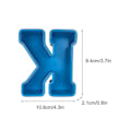 Miniatyrbillede 2 af 2: Alphabet Kagebageform Engelsk Bogstav Silikoneform 3d Alfabet Bogstav K