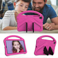 Miniatyrbilde 5 av 5: Tabletveske for Tab M10 FHD Plus TB-X606F 10.3 Tommers Nettbrett Anti-Fall Veske med Nettbrettstativ for Barn (Rose Rød)