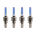 Pikkukuva 1 / 4: 2 kpl Polkupyörän LED-valot Rengasventtiilin korkki Taskulamppu Auto Auto Moottoripyörän Renkaan Ilma 4PCS Blue
