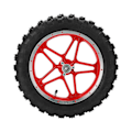Pikkukuva 1 / 5: 2.510 tuuman takapyörän kumirengas, liukuestokorvaus, sopii 47cc 49cc 2-tahtiseen mini crossipyörään (Punainen)