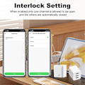Miniatyrbillede 1 af 5: Tuya Wifi Smart Stikdåse 3 Gang Type-C Smart Stik USB Adapter Smart Life APP Kontrol Stemmestyring til Alexa