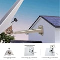 Miniatyrbilde 2 av 3: Veggmonteringsbrakettsett for Mini med brakettrør 1/4 skrueadapter Multi-vinkeljustering Ethernet-antenne