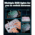 Pikkukuva 3 / 5: 13-Painikkeinen Arcade Stick -ohjain Leverless-ohjain RGB Fight Stick PC-peliohjain Näppäimistö