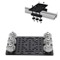 Miniatyrbillede 4 af 5: V-Slot Gantry Plade Kit 20-80mm Aluminium Gantry Plade med Hjul Kit til 3D Printer CNC Maskindele A