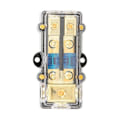Miniatyrbilde 2 av 5: 60A Strømfordelingsblokk 1 Ut 2 Inn Varmebestandig Bilstereo Splitter Sikringsholder for Bil Stereo Forsterker