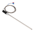 Miniatyrbillede 2 af 5: M12 Probe Termoelement PT100 Rustfrit Stål Temperatur Sensor Probe 200mm 0-400C 2m