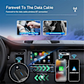 Miniatyrbilde 2 av 5: 2 i 1 Trådløs CarPlay Adapter Android Auto Trådløs Adapter, Bil-dongle Konverterer Kablet til Trådløs, Type-C/USB