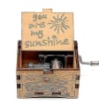 Miniatyrbild 1 av 5: Handsnidad Speldosa i Trä med Handvev - You Are My Sunshine style 5