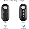 Pikkukuva 3 / 5: Th Button Fiat 500 Avaimen Suojakuori Fiat Avaimen Kuori Silikoni 2kpl vaaleanpunainen