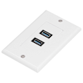 Miniatyrbilde 4 av 5: USB 3.0 Veggplate Dataoverføring 2 Port USB 3.0 Komponent Kompositt Veggpanel for Lading