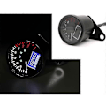 Miniatyrbilde 2 av 5: Universal Motorsykkel Speedometer LED Digitalt Turteller Krystall Instrument Måler Kilometerstand med Drivstoffmålerindikator